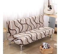 WWQQKJ Funda para Sofá Cama sin Brazos 2/3 Plazas Clic Clac Elastica Fundas Elástica para Sofá Plegable Ajustables Protectora para Sofá Cama sin Reposabrazos(H1,190-210cm/74.8-82.6in)