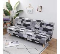WWQQKJ Funda para Sofá Cama sin Brazos 2/3 Plazas Clic Clac Elastica Fundas Elástica para Sofá Plegable Ajustables Protectora para Sofá Cama sin Reposabrazos(C1,190-210cm/74.8-82.6in)