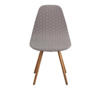 WWQQKJ Fundas for sillas de Comedor escandinavas Fundas for sillas Funda for Silla de Comedor escandinava Forma Curva Funda for Silla 4 Piezas Península(Elemento,4 pezzi)