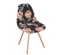 WWQQKJ Fundas for sillas escandinavas 4/6 Piezas Fundas elásticas for sillas de Comedor sillas de Comedor sillas de Cocina con Respaldo Impreso(Fiori Che Sbocciano,2 pezzi)
