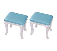 WWQQKJ Fundas Impermeables rectangulares for sillas de Bar, de Cuero sintético elástico, 2 Piezas, for taburetes de Bar de Hotel.(BLU,2 Pezzi)
