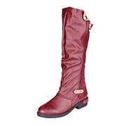 WWricotta Botas De Mujer 2022 - Botas Moteras Mujer Botas Chelsea Botas De Estilo Occidental Botines De Tobillo Cortos Antideslizante Ligero Botas para Uso Diario