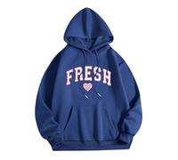WWricotta Fresh Love Sudadera con Capucha Sturniolo Sudadera Ligera con Capucha Mujeres Hombres Printin Letterg Top Letter Sudadera Mujer Rockera