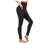WWricotta Mujer Deportivos Leggings Cintura Alta - Leggins Reductores Adelgazantes Control de Abdomen Mallas con Bolsillos Gym Running Training Pantalones Correr Suaves Fitness Entrenamiento Jogging