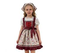 WWricotta Niñas vestidas con un Estilo Tradicional bávaro y con Delantal para la Fiesta del Oktoberfest.