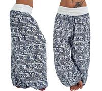 WWricotta Pantalones De Lino para Mujer - Tallas Grandes Casual Holgado Veraniego Sweatpant De Yoga Pantalones Capri Pantalone AlgodóN HaréN PantalóN