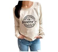 WWricotta Sudadera Informal de Maternidad para Lactancia para Mujer, suéter cómodo con Cremallera para Lactancia, Tops, suéter Boobery de mamá Sudadera Mujer Lobo