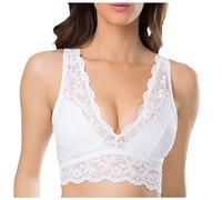 WWricotta Sujetador de Encaje Sexy para Mujer, Ropa Interior sin Aros en la Espalda Sujetadores Fitness Mujer