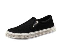 WWricotta Zapatos de Lona para Hombre, Zapatos Informales Transpirables de Verano, sin Cordones, Zapatos Informales de Lino Zapatos Hombre Zapatos Trabajo Campo