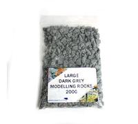 WWS War World Scenics WWScenics Rocas Grandes GIRS Oscuro 2-5mm | Bolsa de 200g | Modelismo Material Base Diorama