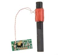 WWVB 60KHz Módulo receptor con antena de alta Q FR4 PCB para sincronización de señal de reloj de radio, compatible con proyectos de microcontrolador, amplificación IC de frecuencia única y