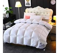 WWYL Ropa De Cama, Edredón De Terciopelo, Plumón Y Edredón De Ganso Blanco, Edredón De Primavera, Otoño E Invierno, 100% Algodón Antiácaros, Antialérgico. (Blanco,150 x 200 cm 1.5 kg)