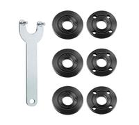 WWYSSZ 7 Piezas de Repuesto para Amoladora Angular, Accesorios con 6 Tuerca Amoladora y 1 Llave de Amoladora de 125 mm, Tuercas de Amoladora Angular Bridas Interior y Exterior con Amoladoras Angulares