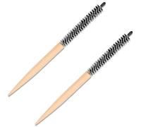 WWZ889 Peine pequeño y redondo para peinar - Mini peine esponjoso - Adecuado para cabello corto fino y suave, flequillo, barba, cabello rizado y estilo esponjoso