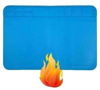 WWZMDiB Alfombrilla de trabajo de soldadura de silicona resistente al calor 130 x 7.9 pulgadas (S-130 【11.8 x 7.9 pulgadas】)