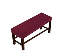 WXBCDS Funda para Banco Largo Funda elástica for Banco, sillas de Lana Polar, Funda elástica for Banco de Piano, Protector de Asiento for Taburete Largo(Red,L112-130xW30-48cm)