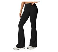 WXBCDS Pantalones Acampanados Pantalones de Yoga for Mujer, Pantalones Acampanados Deportivos, Mallas Deportivas for Gimnasio, Mallas for Mujer, Mallas for Correr con Control de Barriga(Black,L)