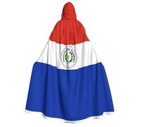 WXBHHJN - Capa con capucha con estampado de bandera de Paraguay - Capa unisex con capucha para adultos para disfraces de cosplay de Halloween