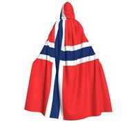 WXBHHJN - Capa con capucha con estampado de bandera noruega - Capa unisex con capucha para adultos para disfraces de cosplay de Halloween
