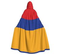 WXBHHJN - Capa de bandera de Armenia para Halloween, Navidad con capucha, capa negra y blanca, para vampiros Grim Reaper Wizard Wizard Witch, fiesta de cosplay