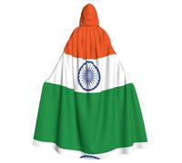 WXBHHJN - Capa de bandera india para Halloween, Navidad con capucha, capa negra y blanca para vampiros Grim Reaper Wizard Witch, fiesta de cosplay