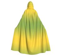 WXBHHJN Capa de estilo verde claro para Halloween, Navidad, con capucha, capa negra y blanca para fiesta de cosplay de vampiro, parca, mago, bruja, cosplay