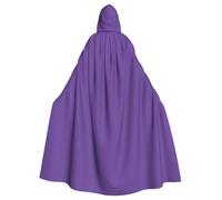 WXBHHJN Capa morada real para Halloween, Navidad, con capucha, capa negra y blanca para fiesta de cosplay de vampiro, parca, mago, bruja, cosplay
