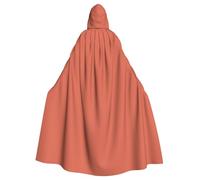 WXBHHJN Capa rosa terracota para Halloween, Navidad, con capucha, capa negra y blanca para fiesta de cosplay de vampiro, parca, mago, bruja, cosplay