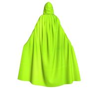 WXBHHJN Capa verde fluorescente para Halloween, Navidad, con capucha, capa negra y blanca para fiesta de cosplay de vampiro, parca, mago, bruja, cosplay