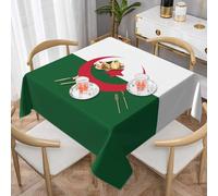 WXBHHJN Mantel cuadrado con estampado de la bandera de Argelia de 55 pulgadas, mantel de poliéster lavable, resistente a las manchas y arrugas, para vacaciones, fiestas de bufé y bodas