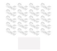 WXCHISU Adhesive Cable Clips for Wire Management, Transparent ABS Material, 20PCS Strong Hold Organizers for Home Office Car Use