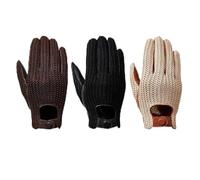 WXCHISU Guantes con Pantalla táctil para teléfonos Inteligentes, Tejido de Piel de Cabra, Rejillas de ventilación Transpirables, Pulseras elásticas, Botones a presión para Poner y (l)