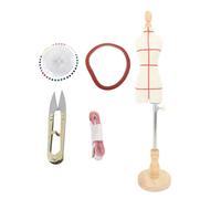 WXCHISU Maniquí femenino Torso, forma de vestido de altura ajustable para coser, maniquí de sastre portátil ligero para diseño de ropa, exhibición y fotografía (Escala 1/3)