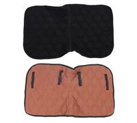 WXCHISU Mantilla para silla de montar para caballos, transpirable, cómoda, profesional, equipo de equitación para entrenamiento de salto (Café y Negro)