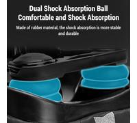 WXCHISU para sillín de Bicicleta con Bolas de absorción de Impactos, Acolchado de Espuma viscoelástica, diseño de ventilación de Flujo de Aire, Tira Reflectante para Seguridad