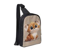 WXCJWD Bandolera con bandera albanesa para mujeres y hombres, bolsa bandolera de moda, bolsa casual con correa de hombro convertible., Bonitos animales con fondo sólido, Talla única