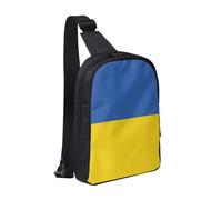 WXCJWD Bandolera con la bandera de Ucrania para mujeres y hombres, bolsa bandolera de moda Bakpack casual con correa de hombro convertible., Bandera de Ucrania, Talla única