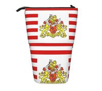 WXCJWD Bolsa de maquillaje portátil retráctil con bandera del Senado de Bremen, bolsa de maquillaje y caja de almacenamiento de papelería, adecuada para entornos de oficina