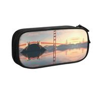 WXCJWD Bridge Under The Sunset - Estuche para lápices grande, simple, multifuncional, para oficina