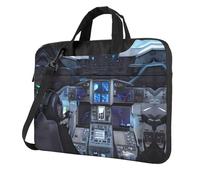 WXCJWD Cabin of the Future Laptop y tablet, diseño elegante, tela duradera e impermeable, casual de negocios, Black, 15.6 inch