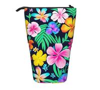 WXCJWD Colorido lápiz de flores telescópicas, retráctil, portátil, bolsa de maquillaje y caja de almacenamiento de papelería, adecuado para entornos de oficina