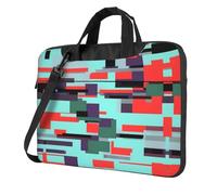 WXCJWD Combinación de rayas para laptop y tableta, diseño elegante, tela duradera e impermeable, casual de negocios, Black, 14 inch