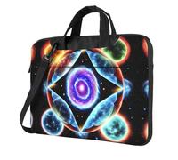 WXCJWD Cosmic Stars Laptop y tablet, diseño elegante, tela duradera e impermeable, casual de negocios, Black, 14 inch