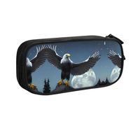 WXCJWD Eagle Under The Stars - Estuche para lápices grande, simple, multifuncional, para oficina