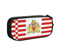 WXCJWD Estuche para lápices, diseño de bandera del Senado de Bremen, grande, simple, multifuncional, para oficina
