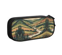 WXCJWD Forest Mountain River - Estuche para lápices grande, simple, multifuncional, para oficina