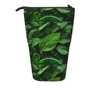 WXCJWD Green Leaf Nature - Estuche telescópico retráctil para lápices y artículos de papelería, ideal para entornos de oficina