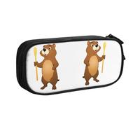 WXCJWD Groundhog - Estuche para lápices con pala para lápices grande, simple, multifuncional, para oficina
