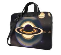 WXCJWD Hermosa laptop y tablet Saturn, diseño elegante, tela duradera e impermeable, casual de negocios, Black, 13 inch