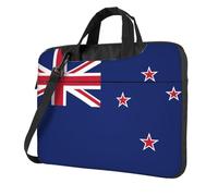 WXCJWD Laptop y tablet con bandera de Nueva Zelanda, diseño elegante, tela duradera e impermeable, casual de negocios, Black, 15.6 inch
